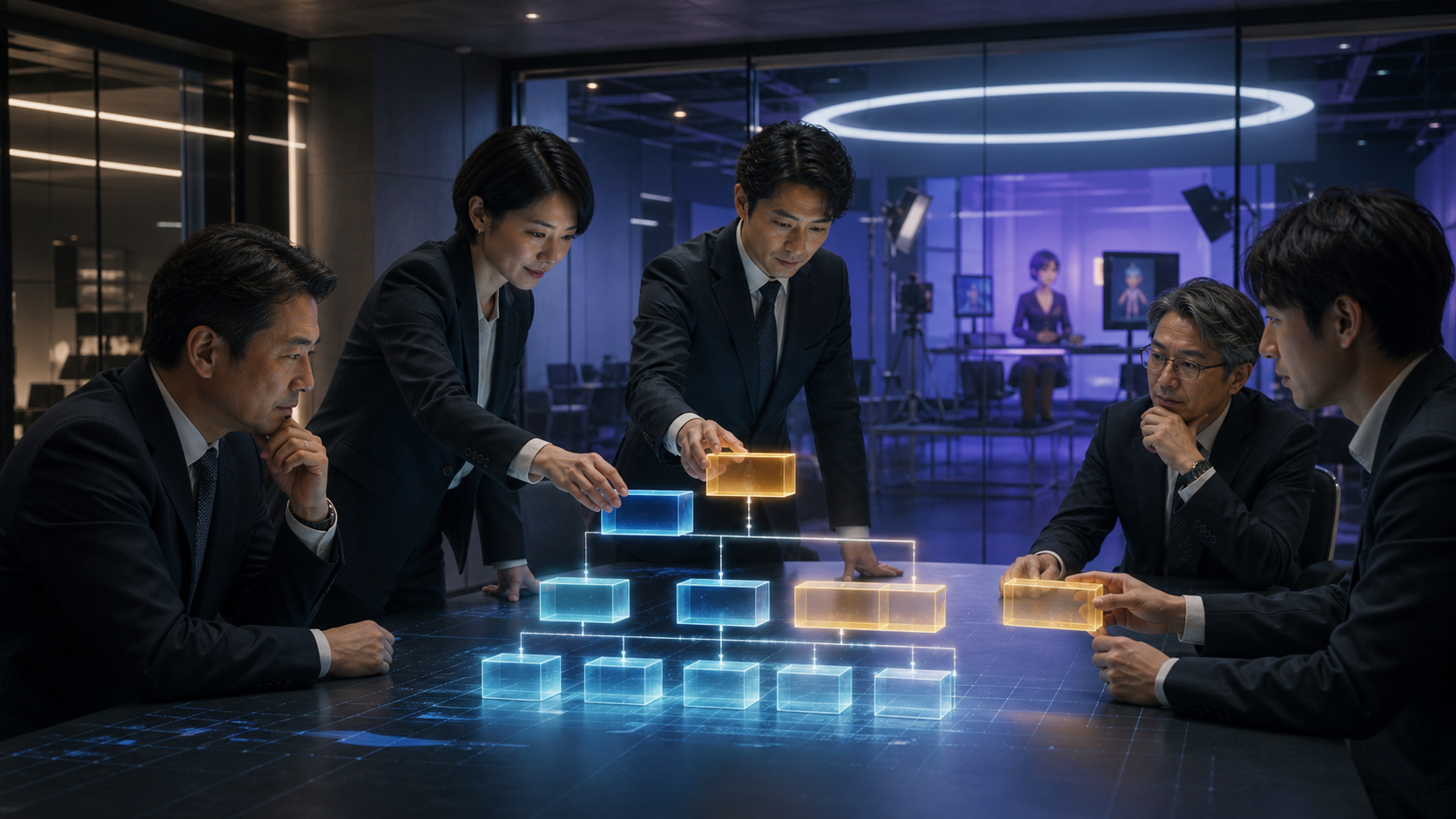 段階取得でDeNAの20％既保有からIRIAMの100％子会社化までを示す取引図